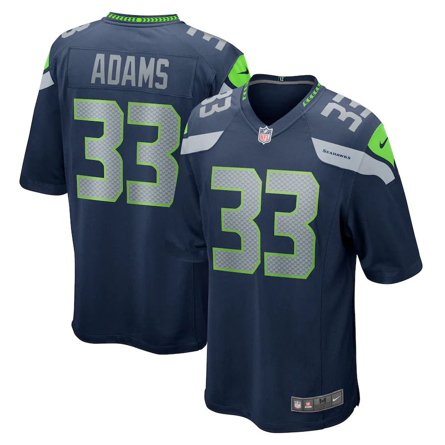Men Seattle Seahawks #33 Jamal Adams Nike College Navy Game Team NFL Jersey->seattle seahawks->NFL Jersey